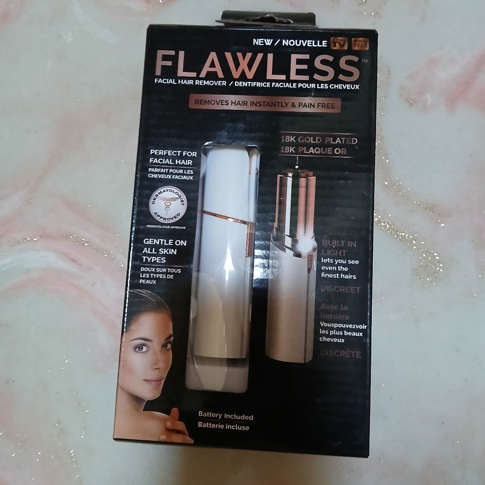 Flawless facial hair removal
